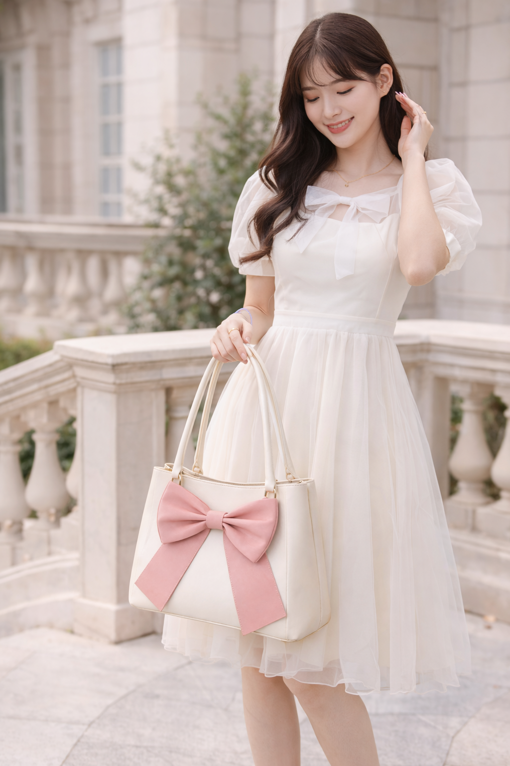 Blush Belle Bow Tote