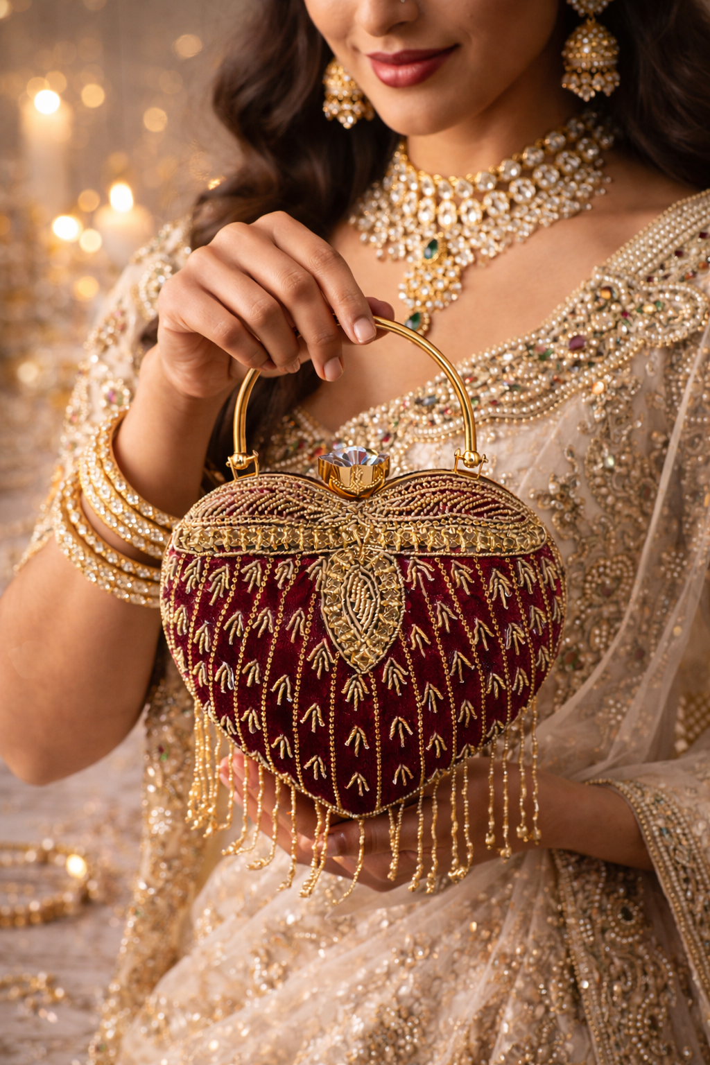 Seraphine Heart Clutch