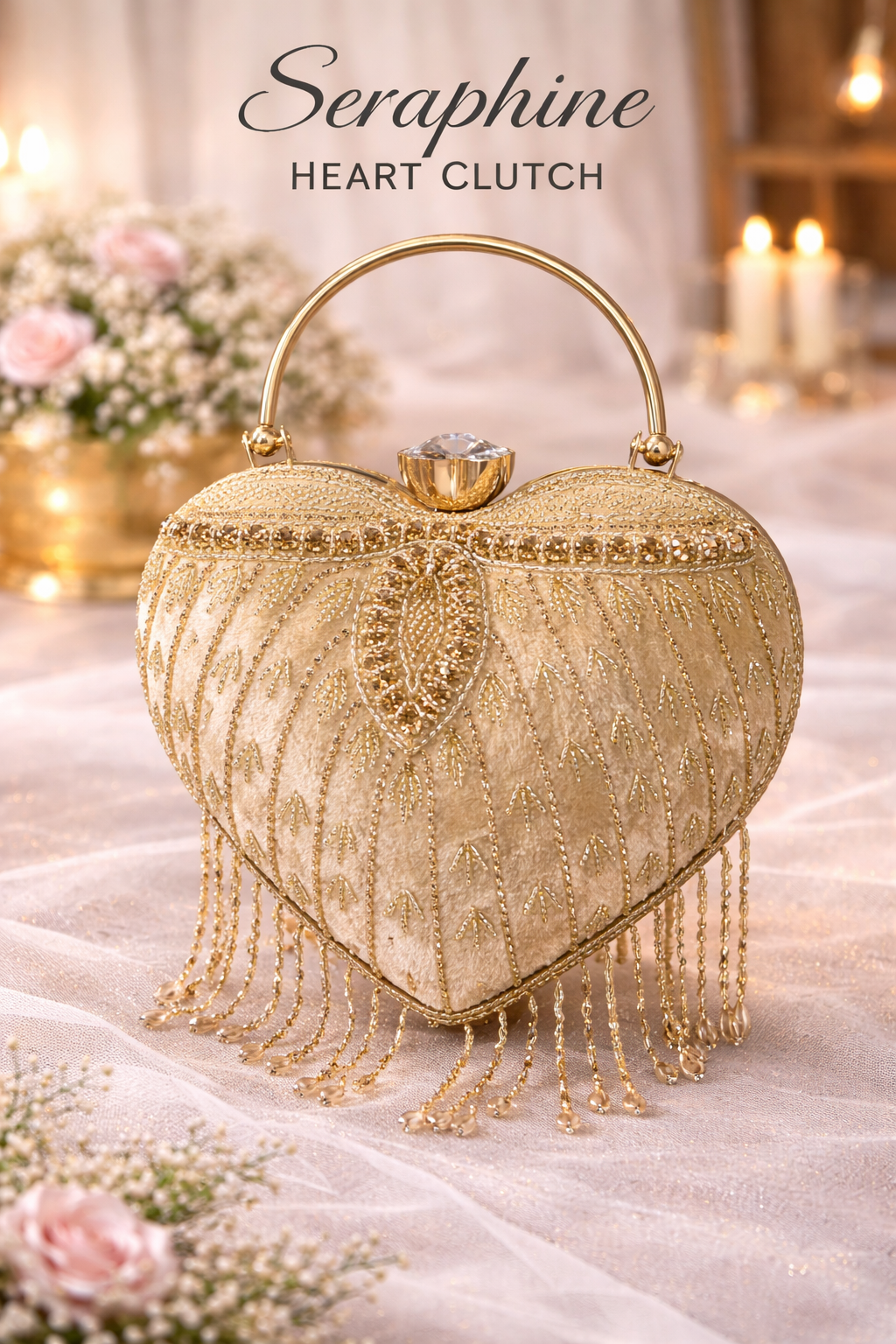 Seraphine Heart Clutch