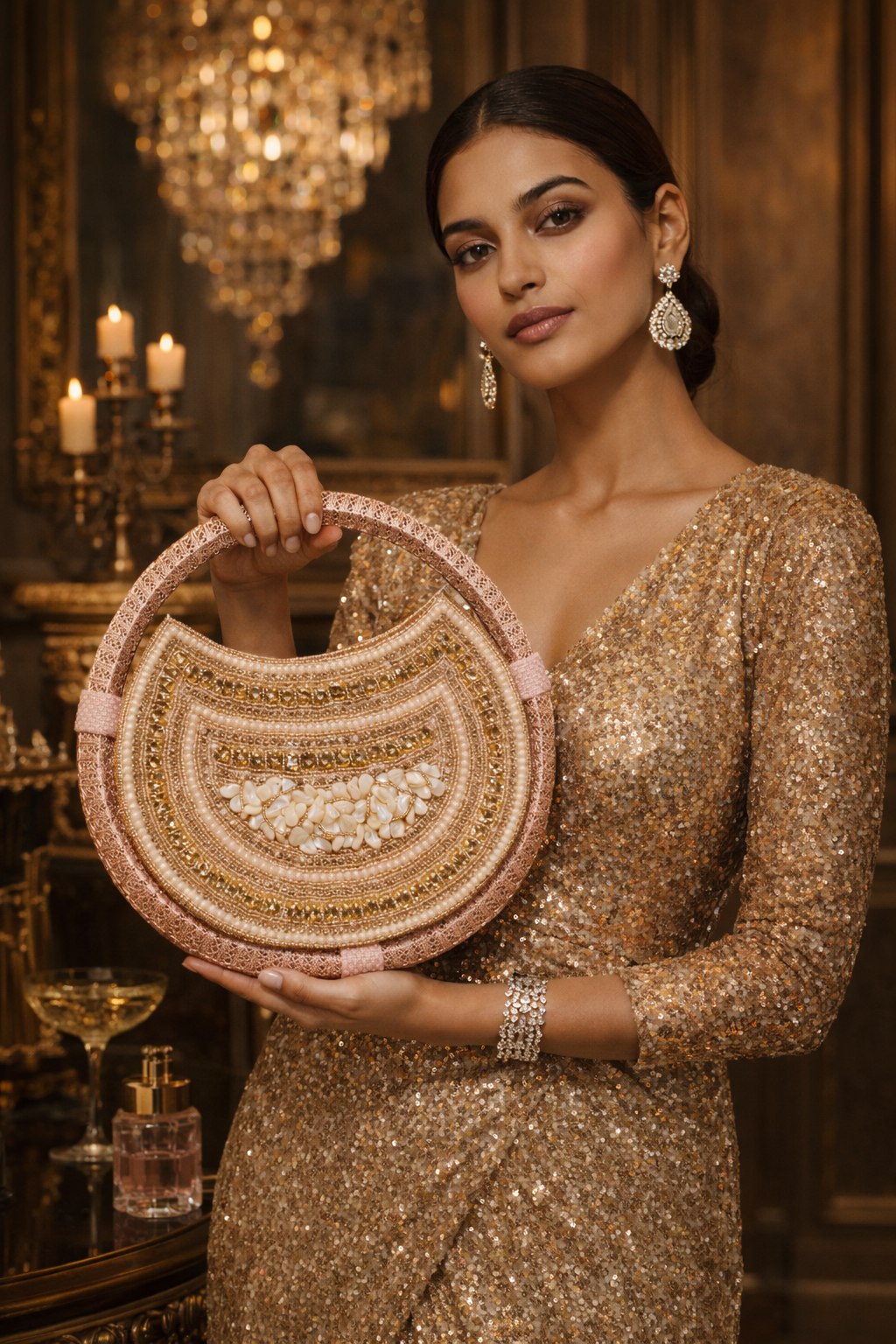 Sitara Pearl Moon Bag