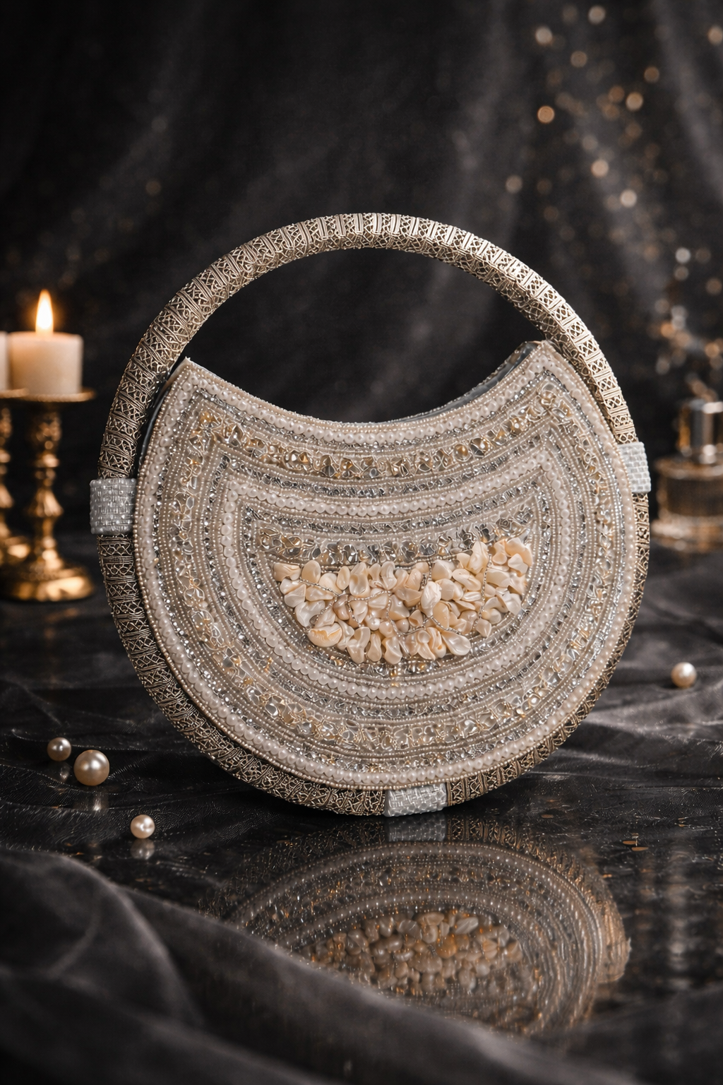 Sitara Pearl Moon Bag