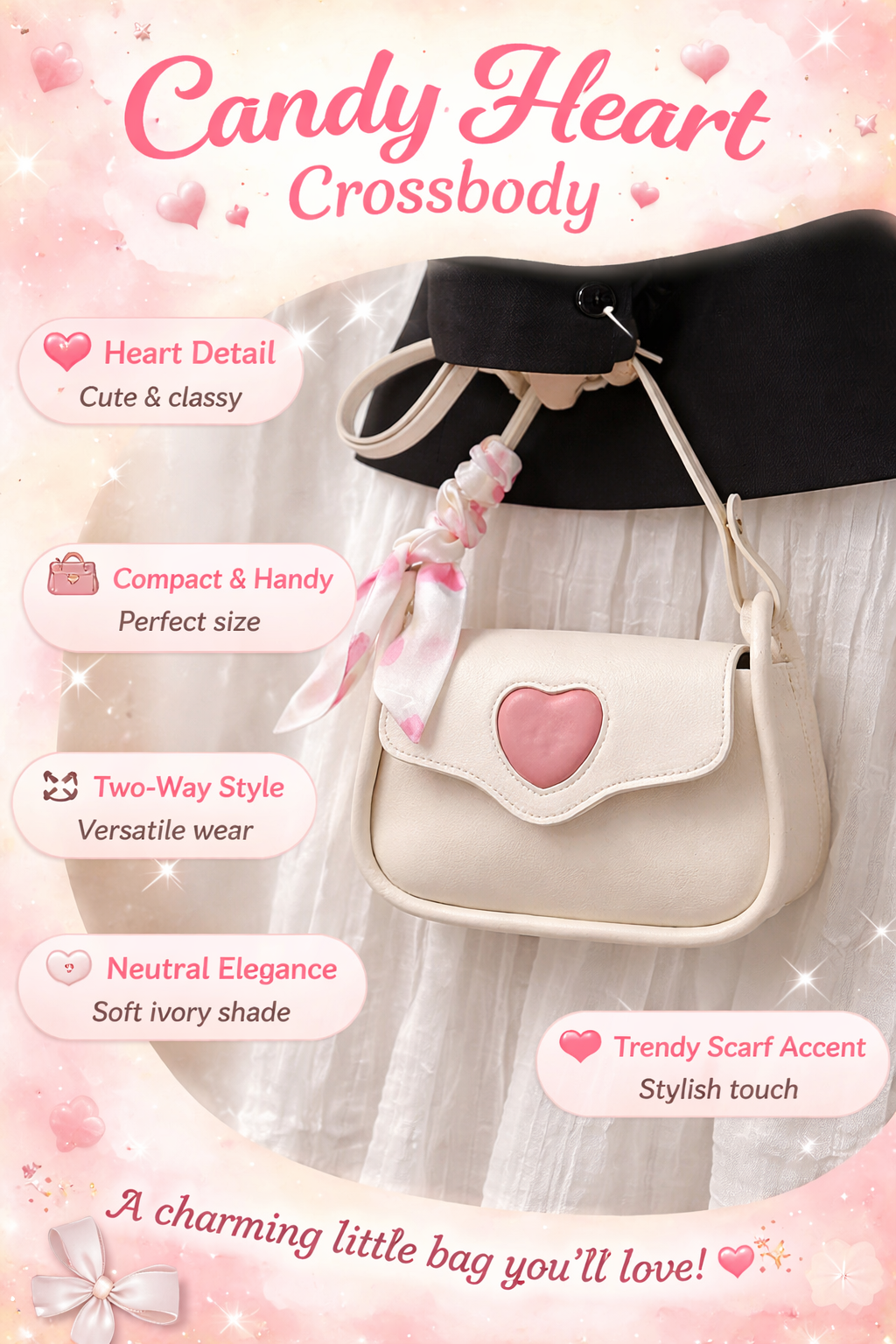 Candy Heart Crossbody