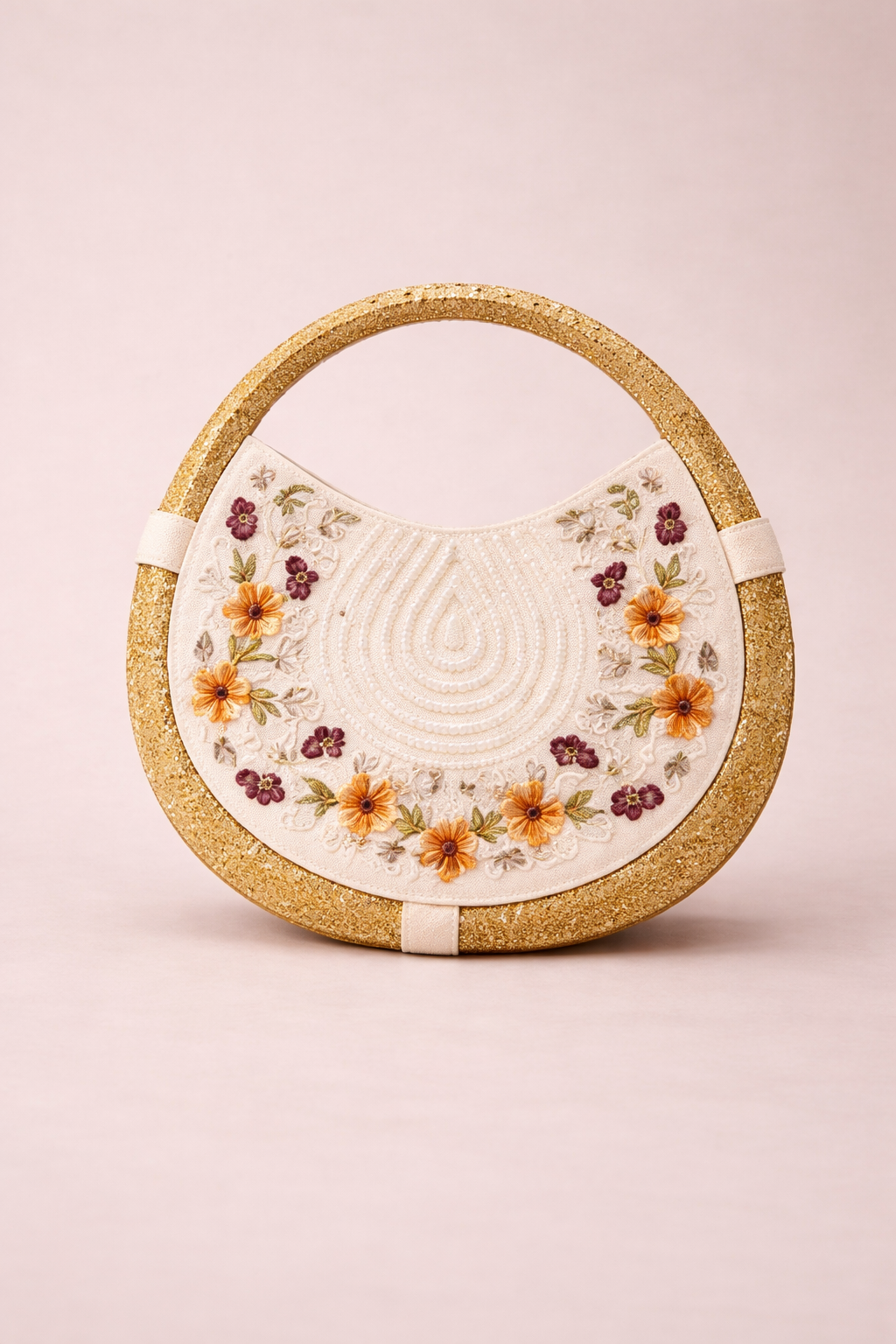 Chandrika Floral Moon Bag