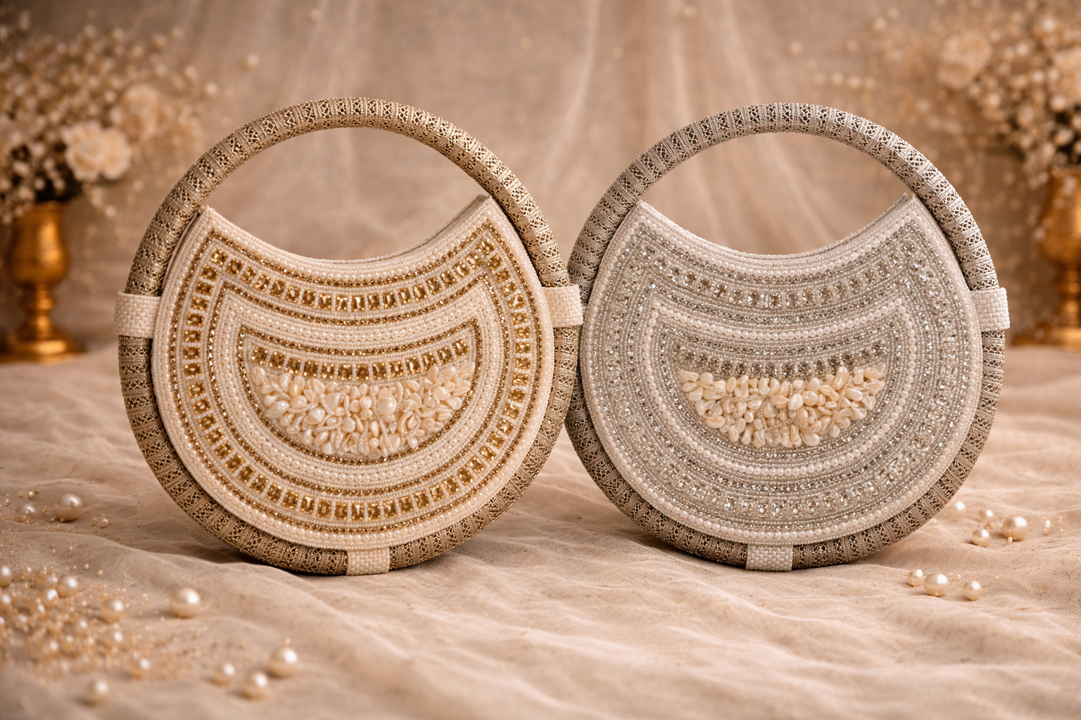 Sitara Pearl Moon Bag