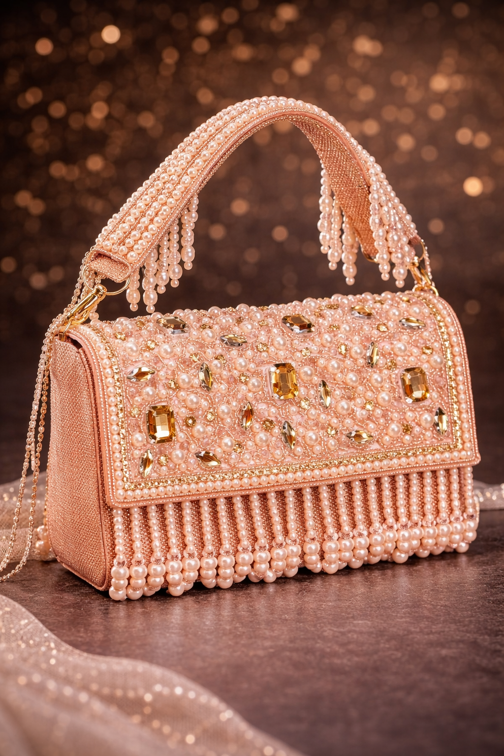 Serena Pearl Luxe Evening Bag