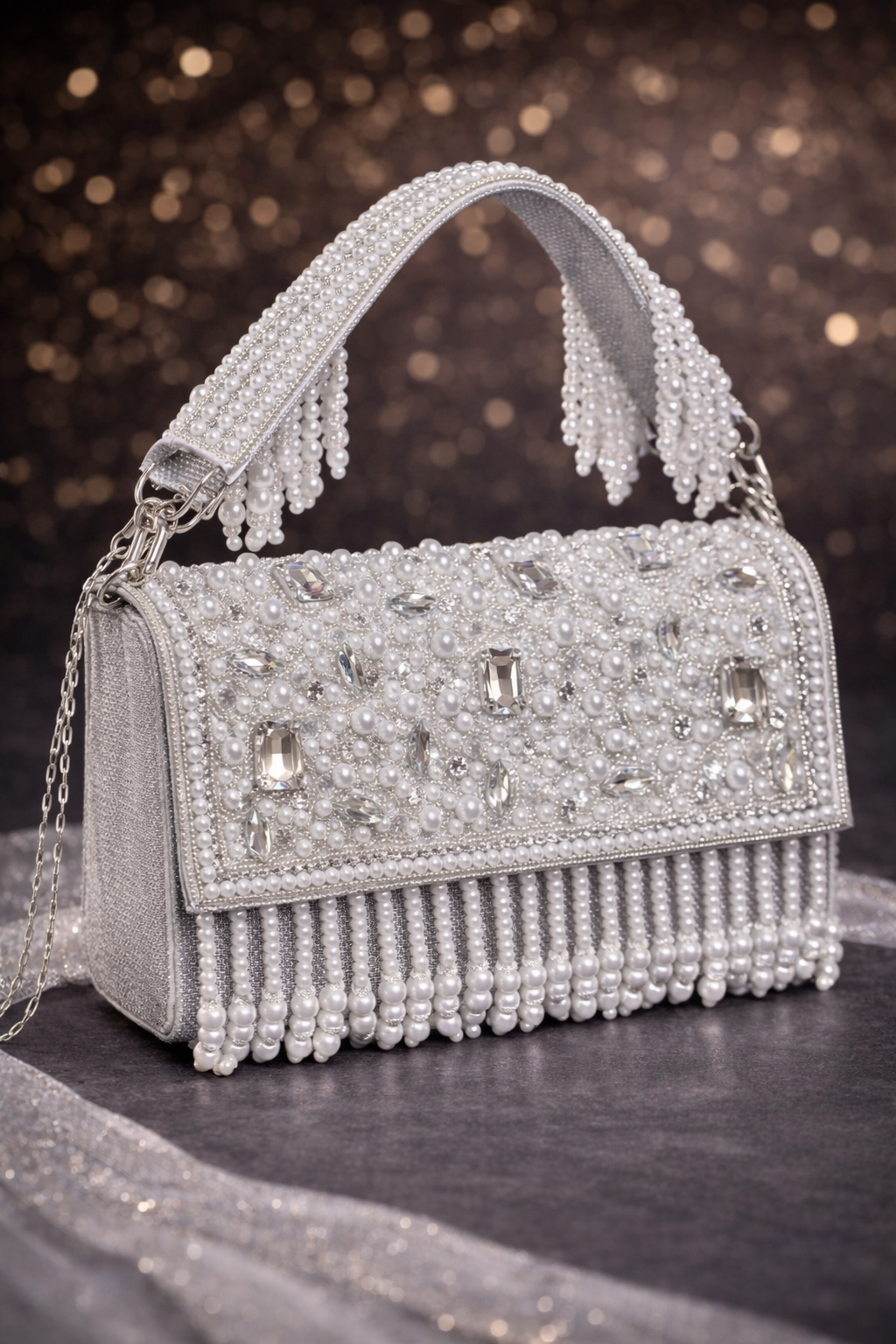 Serena Pearl Luxe Evening Bag