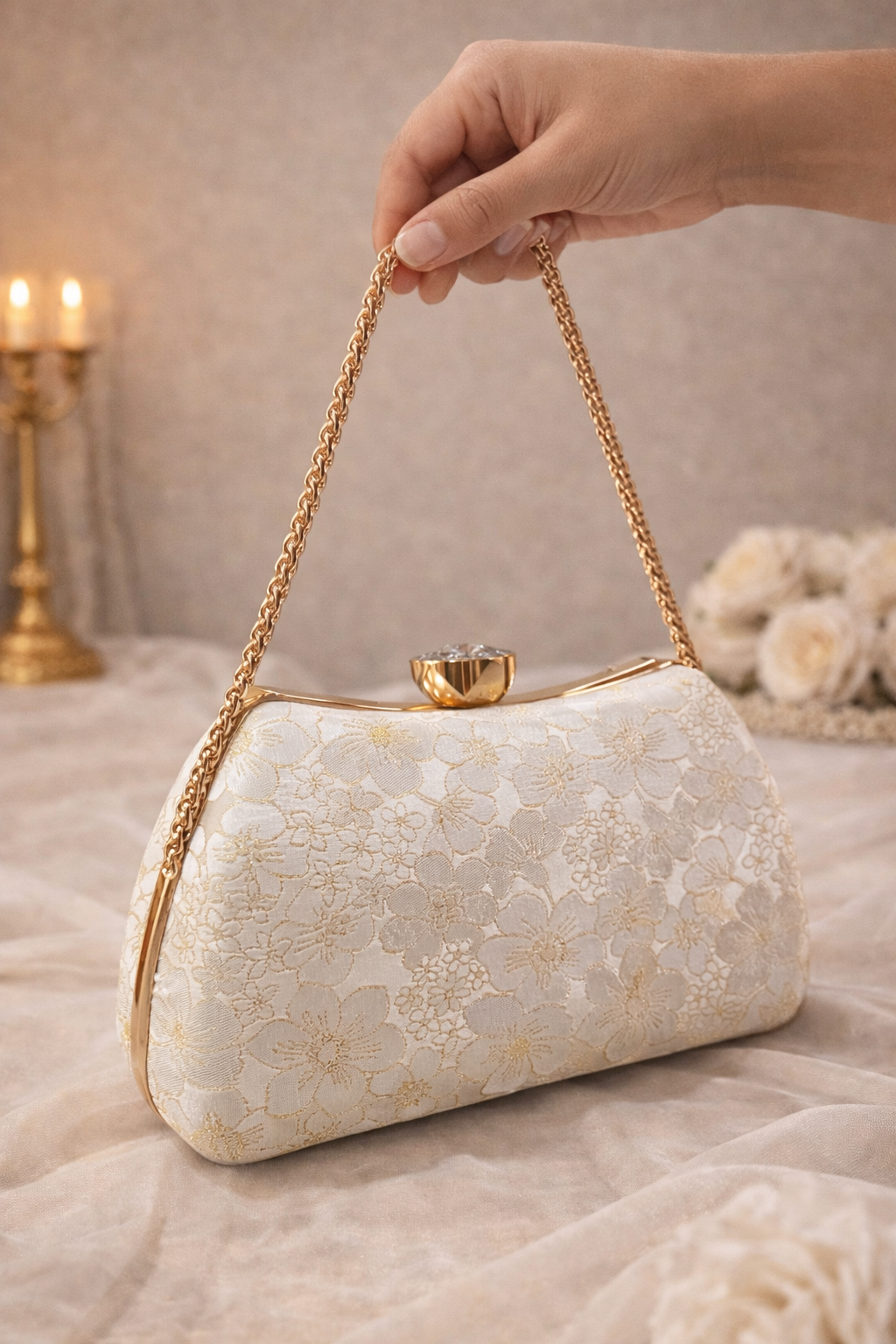 Ivoria Bloom Clutch