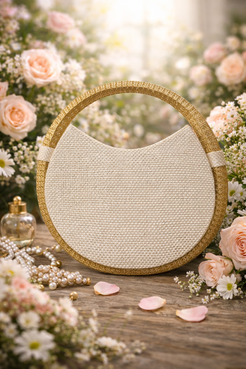 Chandrika Floral Moon Bag