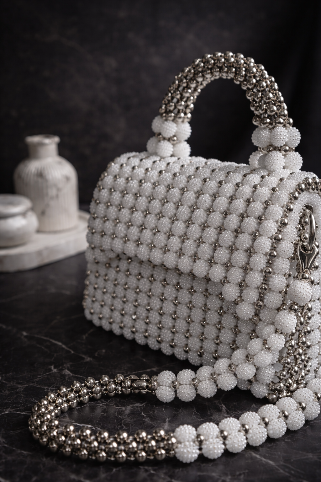 Noir Pearl Angoor Handbag