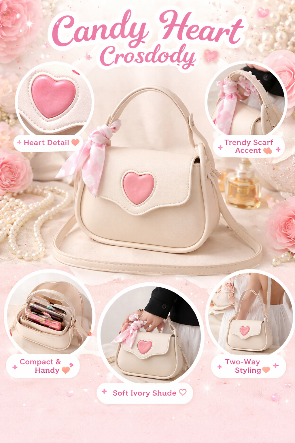 Candy Heart Crossbody