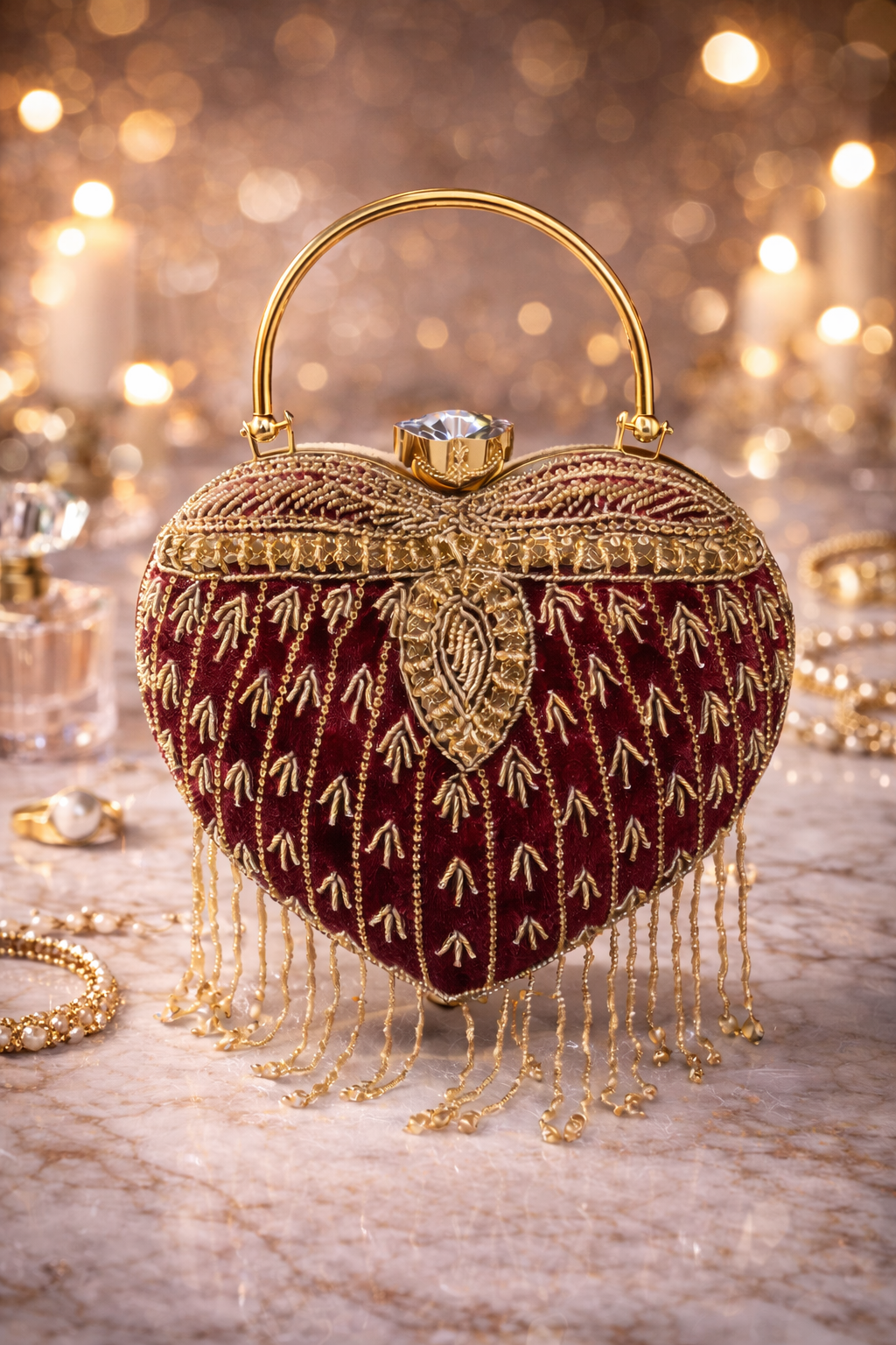 Seraphine Heart Clutch