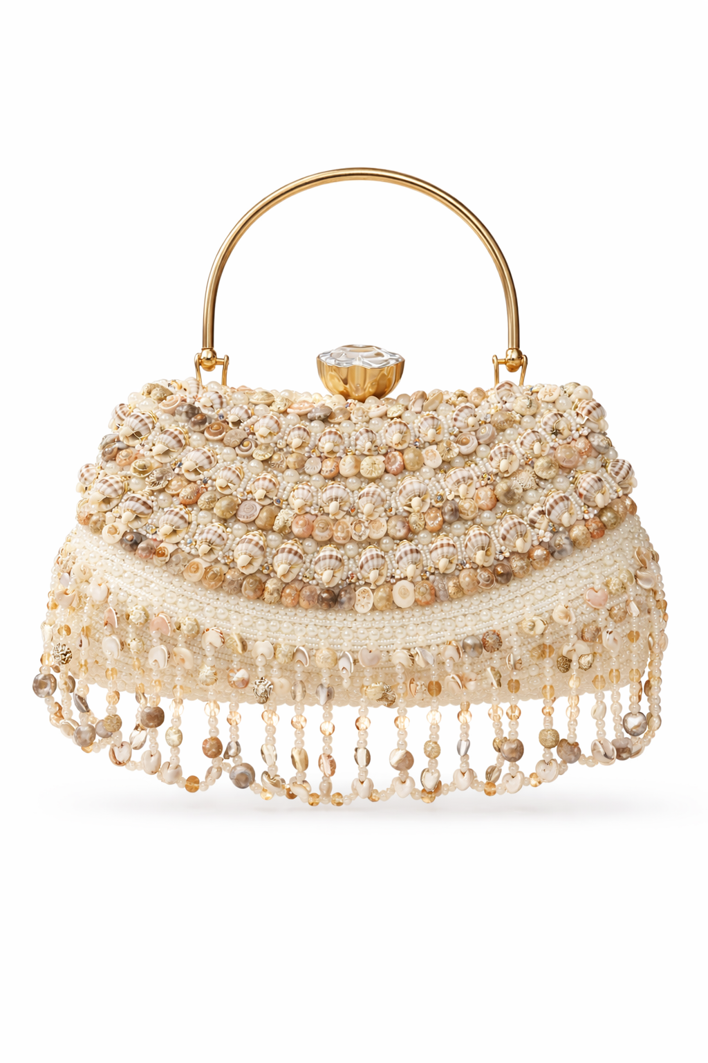 Shankha Royale – Handcrafted Seashell & Pearl Heirloom Handbag