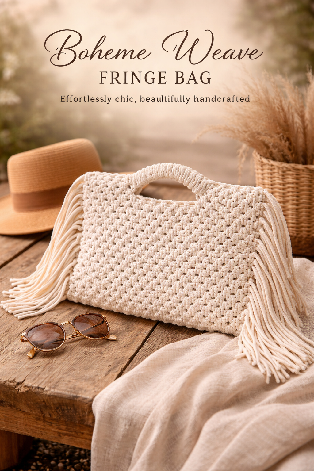 Boheme Weave Fringe Bag