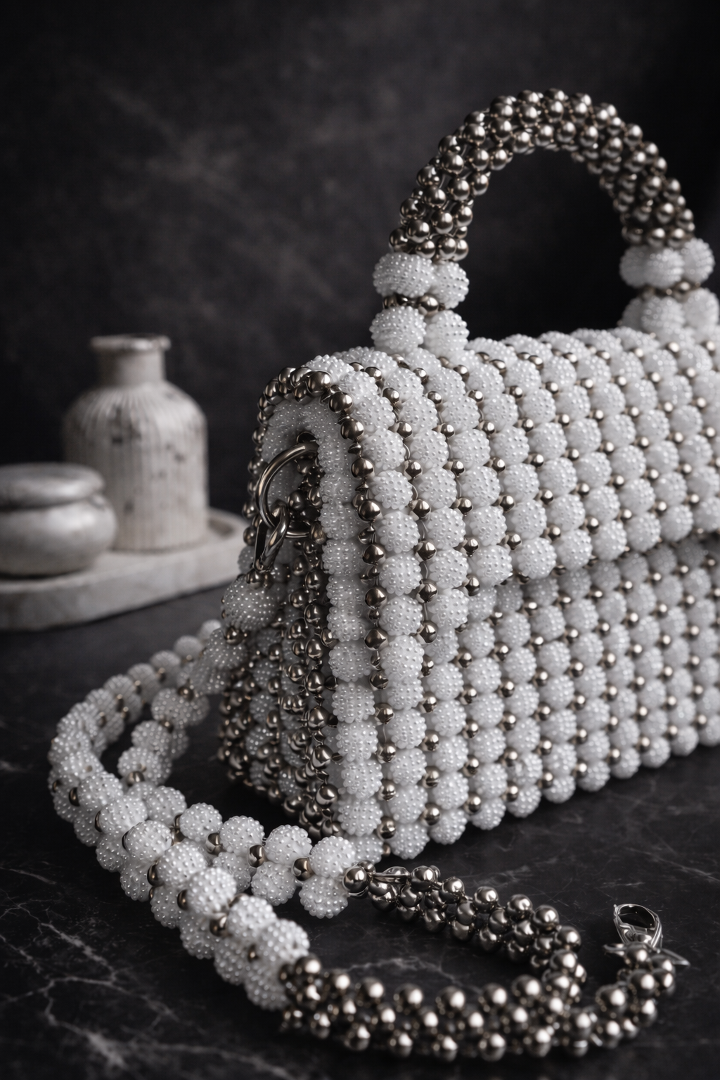 Noir Pearl Angoor Handbag