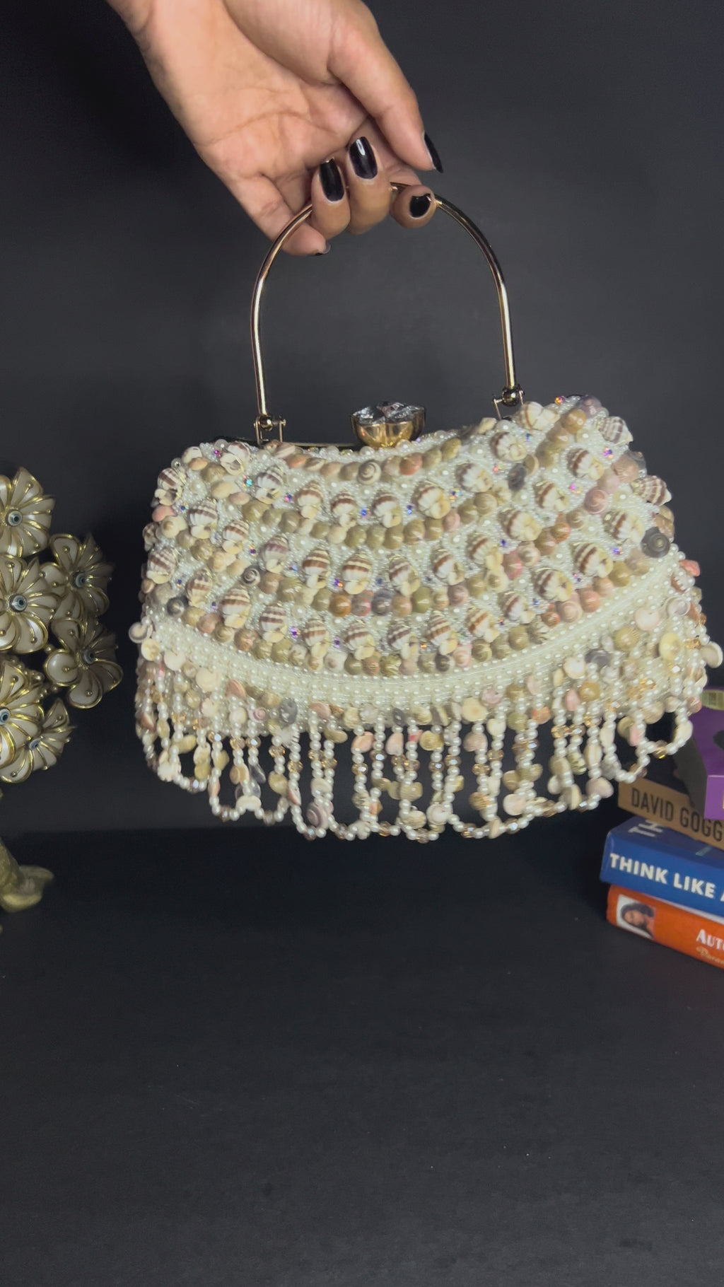 Shankha Royale – Handcrafted Seashell & Pearl Heirloom Handbag